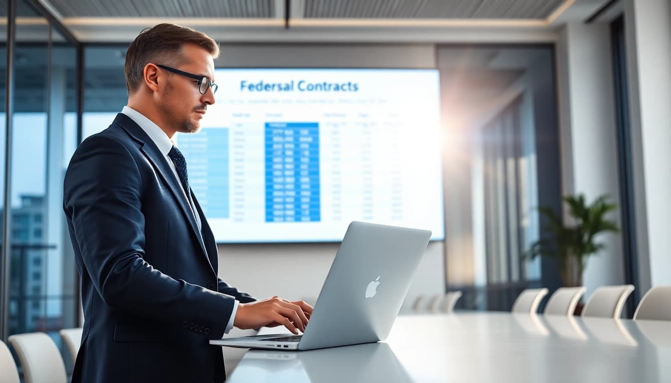 Consultant engaged in registration and certification in Federal databases for federal contracts.