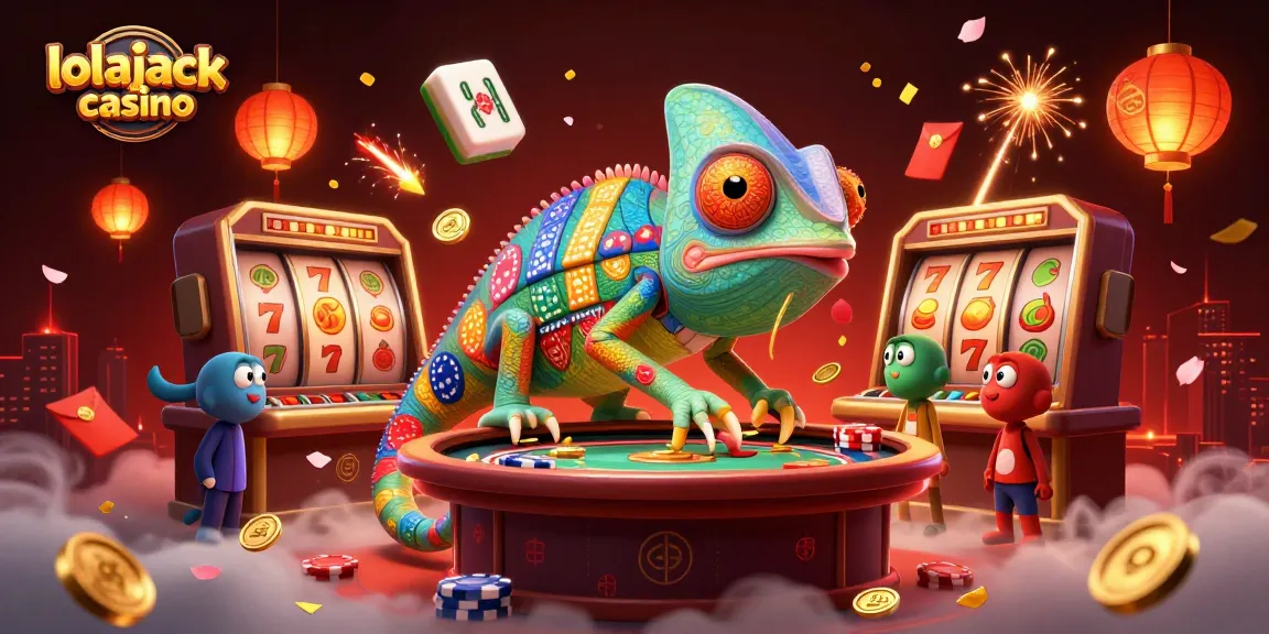 Join the fun at lolajack casino with a chameleon owner and vibrant slot games!
