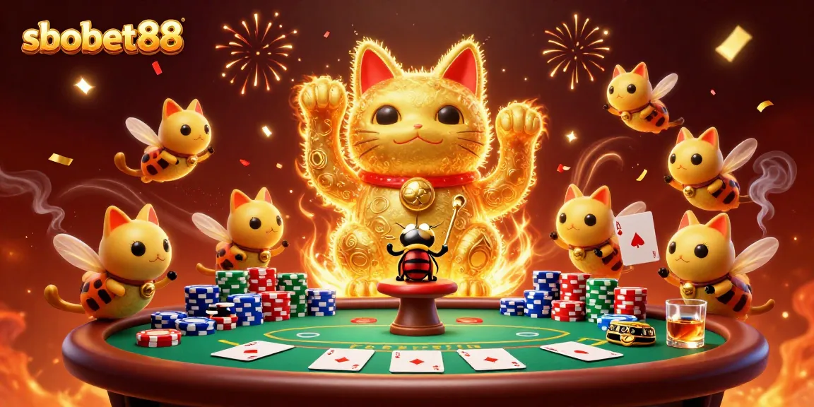 Experience sbobet88’s exciting gameplay with our dynamic 3D illustration showcasing gaming elements.