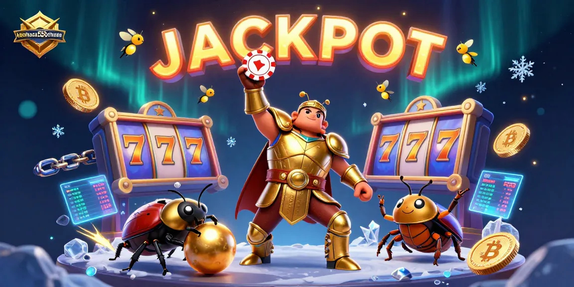 Spin and win with keonhacai55chuan's vibrant casino scene featuring a golden beetle and explosive jackpots.