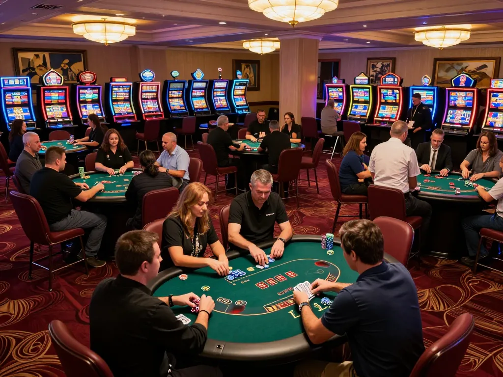 Experience excitement at the best widget store with engaging card games and dynamic casino atmosphere.