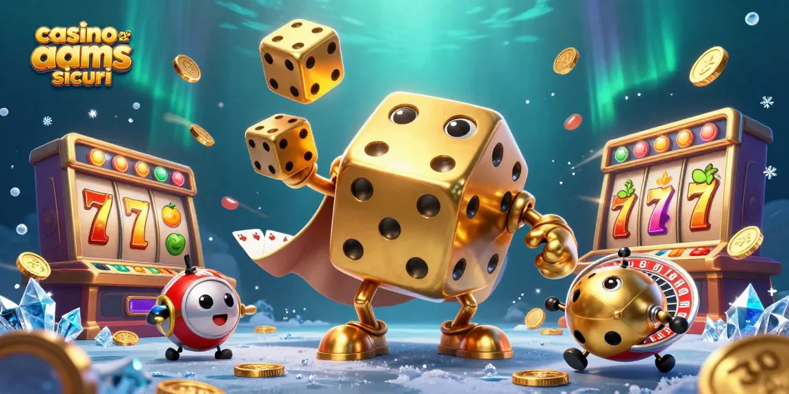 Giocando ai casino non AAMS sicuri con dadi d'oro e slot machine, esperienza di gioco immersiva.
