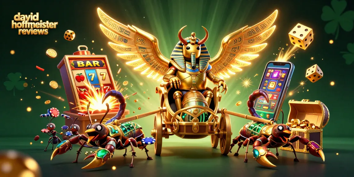 david hoffmeister reviews depict a vibrant casino scene with glowing characters and dynamic game elements.