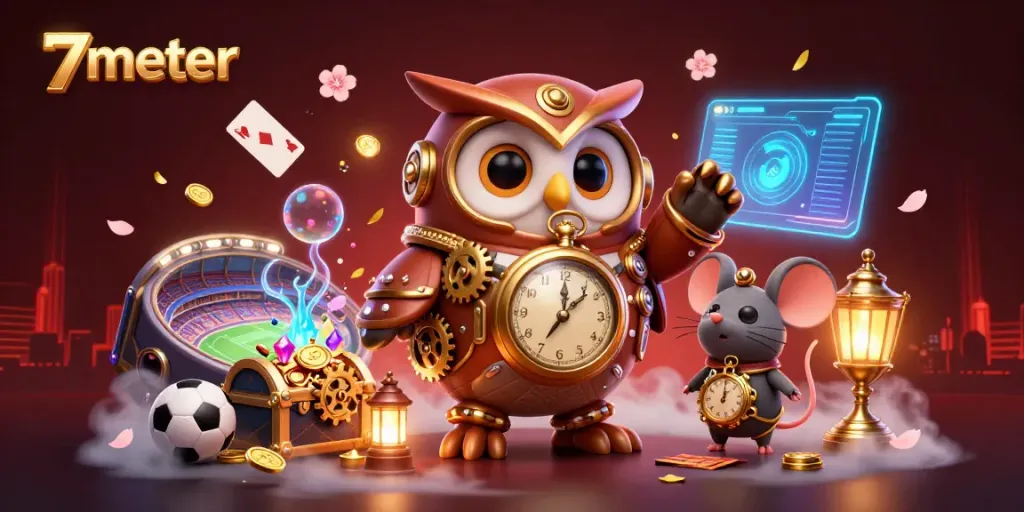 Engage in thrilling sports betting experiences with 7meter and vibrant casino elements.