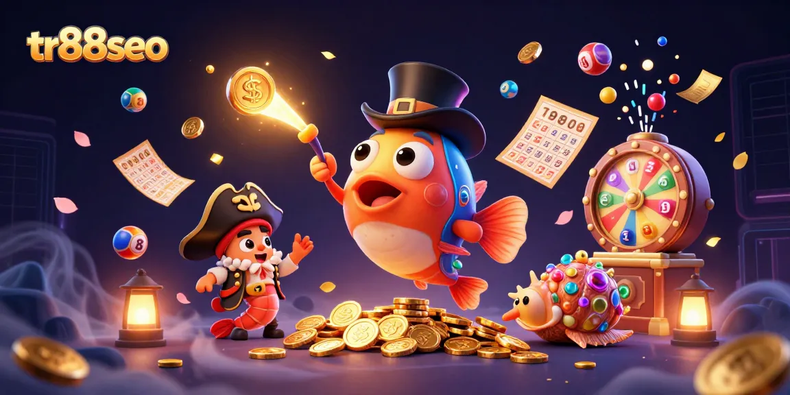 Experience thrilling games with tr88seo's captivating characters in a vibrant casino-inspired scene.