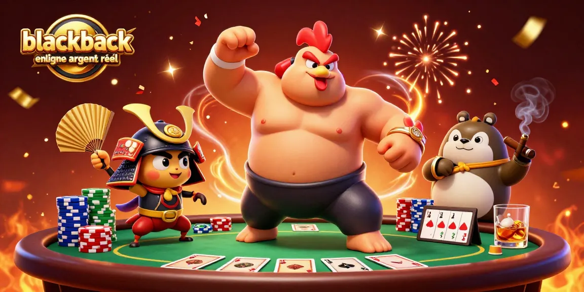 Jouez au blackjack en ligne argent réel avec une ambiance colorée et dynamique.