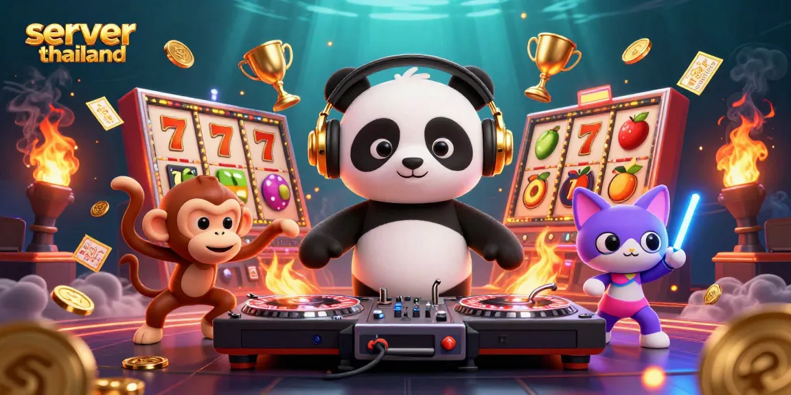 Experience thrilling slots action with server thailand featuring DJ panda and dynamic gaming elements.