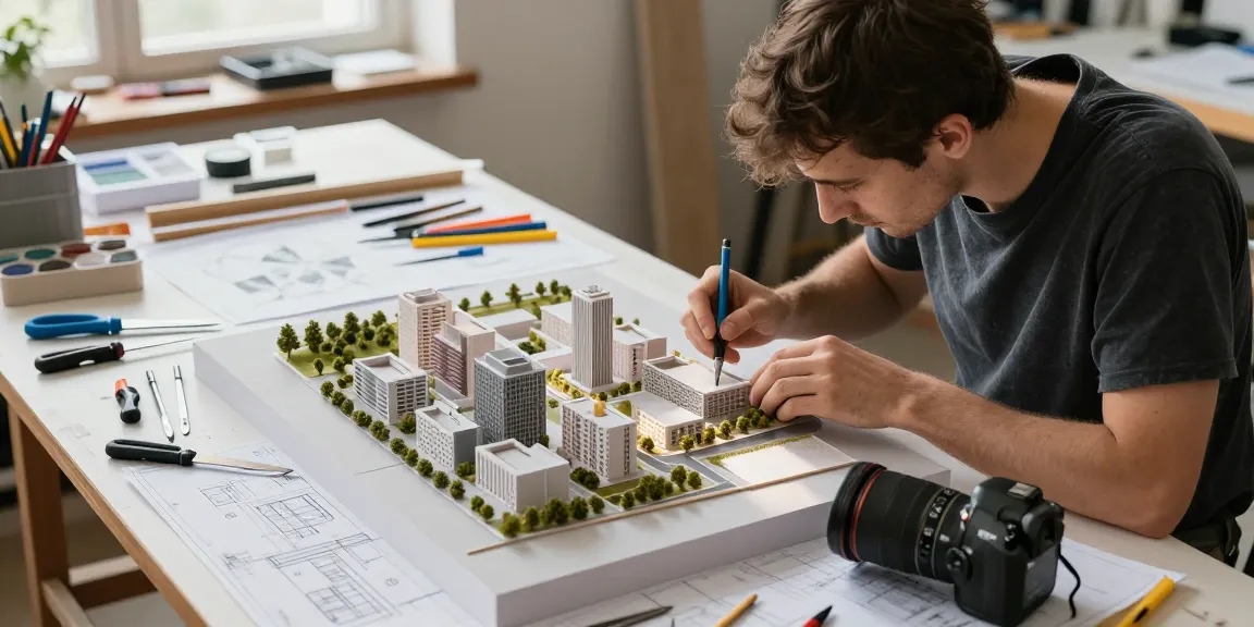 Detailreiche Modelle im Architektur Modellbau Bremen werden mit höchster Präzision hergestellt.