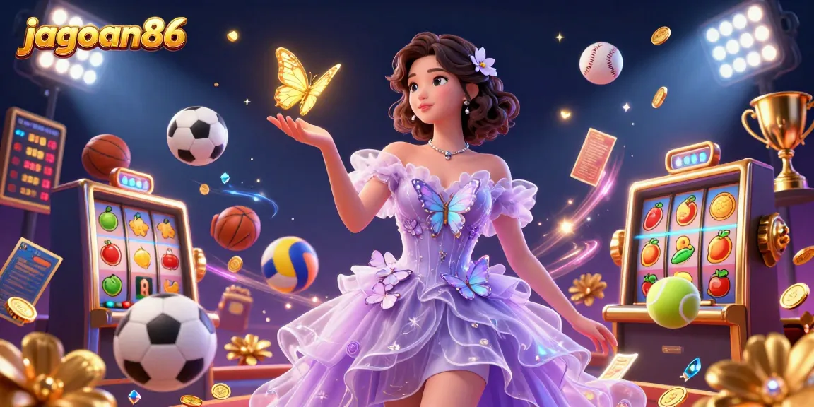 Experience the excitement of jagoan86's thrilling casino games with vibrant visuals and engaging elements.