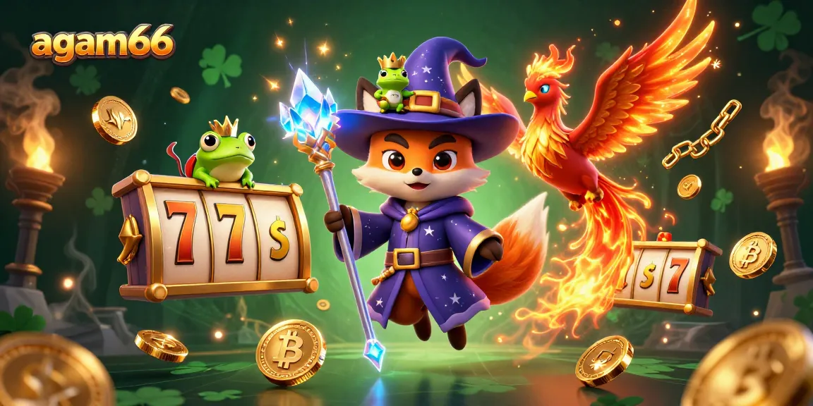 Engage with the thrilling gaming experience at agam66 featuring mystical characters and vibrant casino elements.