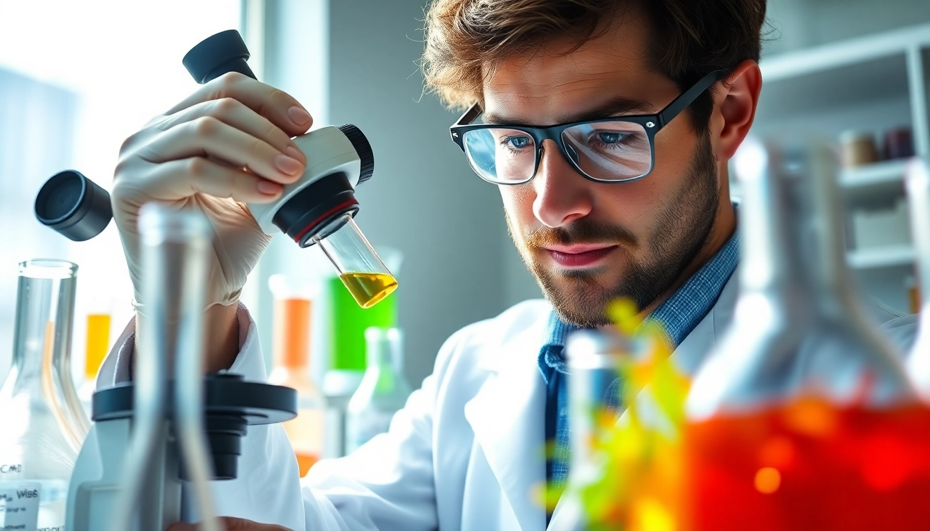 Illustration of astaxanthin ORAC value analysis in a lab with vibrant algae samples.