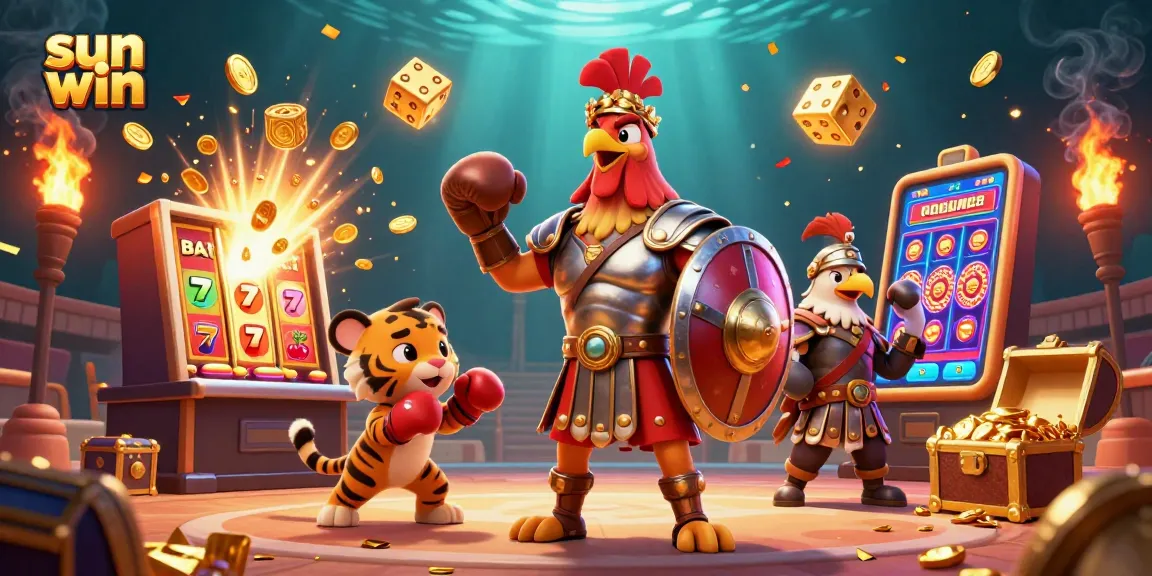 Experience sun win with a spectacular online casino scene featuring dynamic characters and vibrant gaming elements.