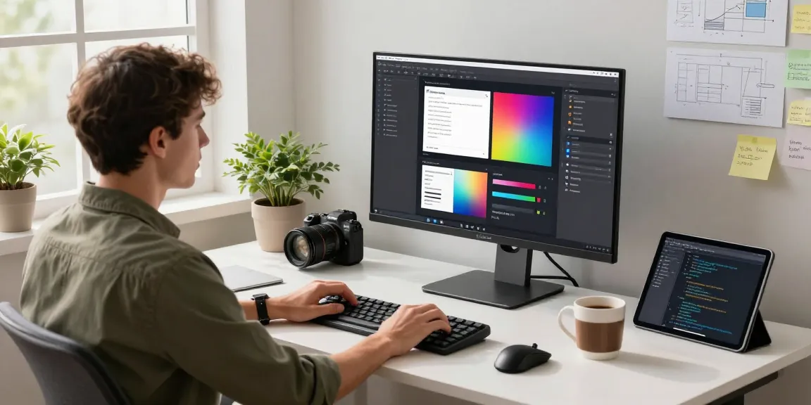 Developer using advanced 截图软件 in a modern workspace, showcasing technology and creativity.