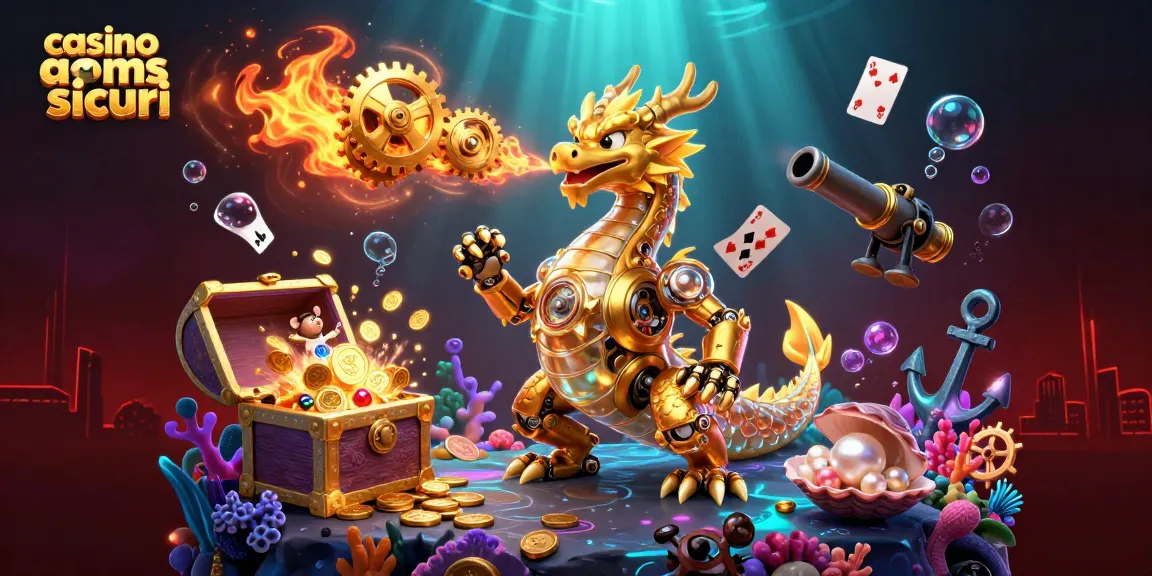 Gioca nei casinò non AAMS sicuri con l'immagine del drago che ispira avventura e vincite.