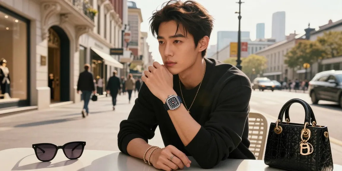 Stylish individual showcasing a super clone watch in an elegant urban setting, emphasizing luxury and sophistication.