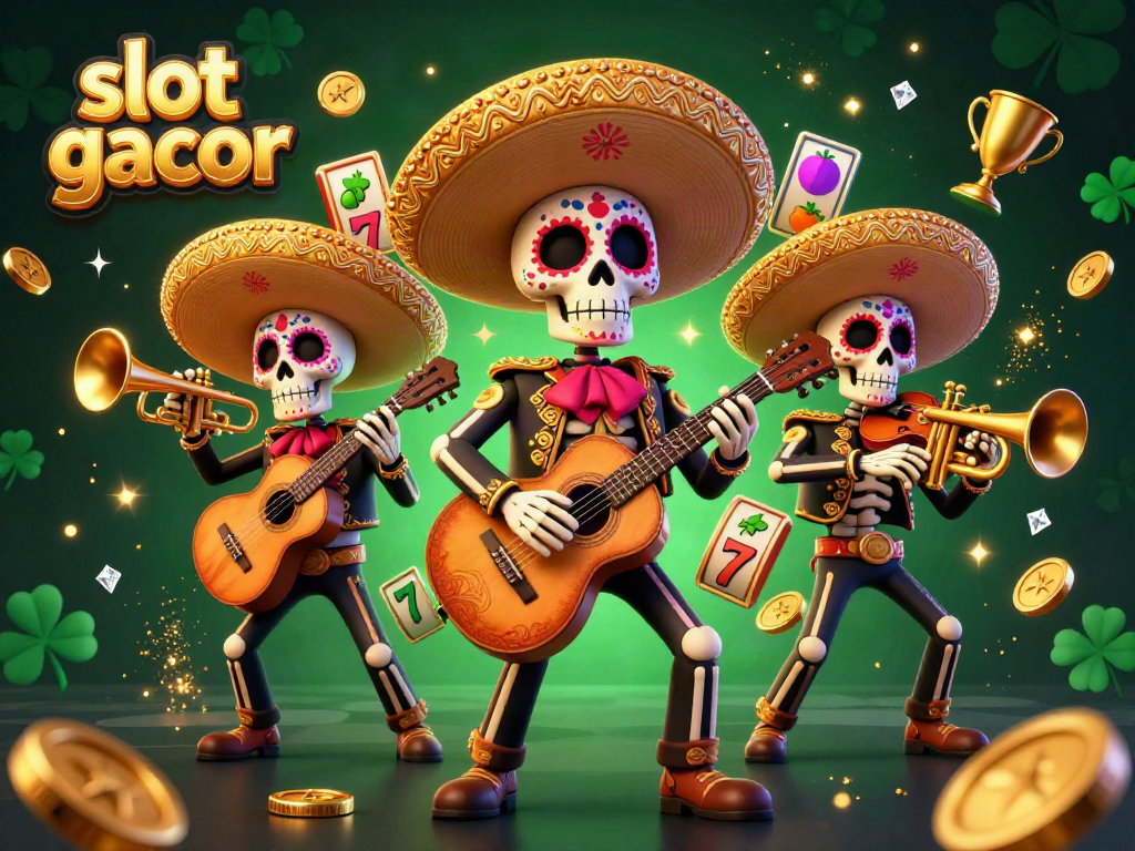 Engage with exciting slot gacor gameplay in a colorful Dia de los Muertos themed digital casino.