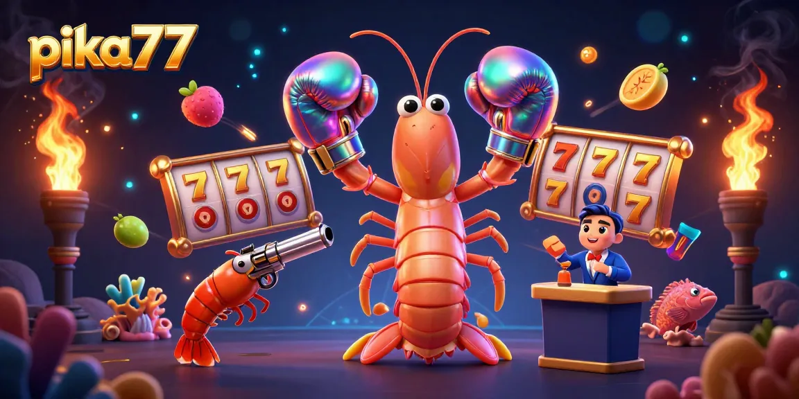 Experience thrilling gameplay at pika77 with vibrant slots and engaging casino characters.