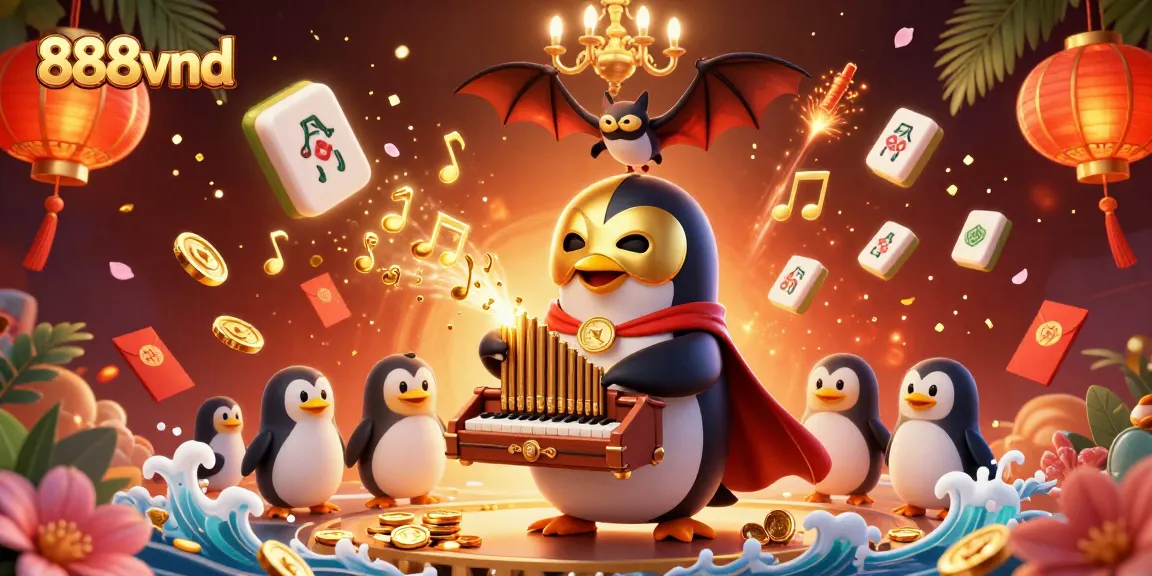 Experience exciting gameplay with 888vnd in a vibrant 3D illustration of casino elements.