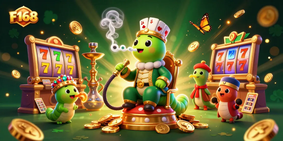 Experience gaming excitement with F168, showcasing vibrant slot reels and dynamic symbols.