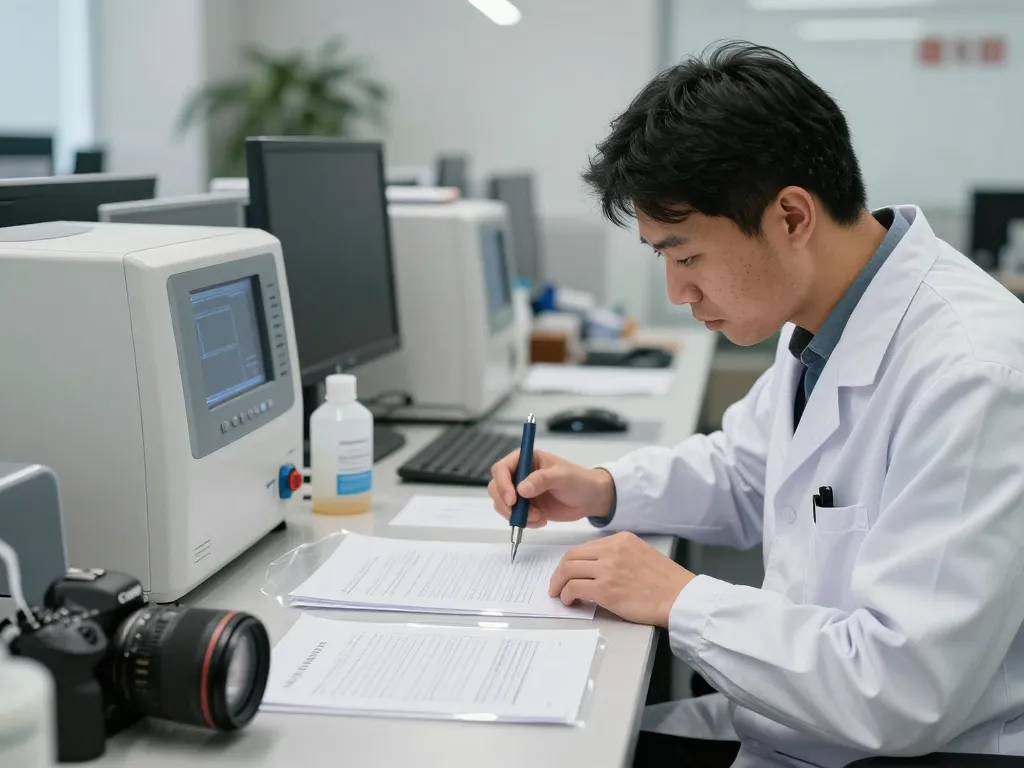 Cách bóc giấy tờ đã ép plastic in a professional office setting, showing document recovery experts safely removing plastic.
