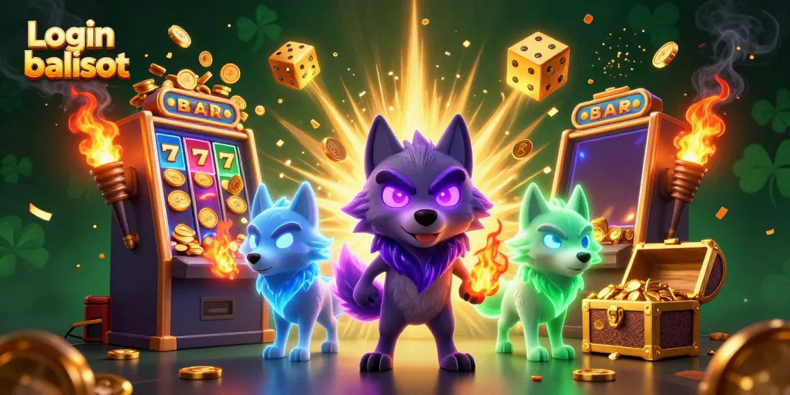 Spin to win at Login balislot with exciting 3D wolf characters and slot machine action!