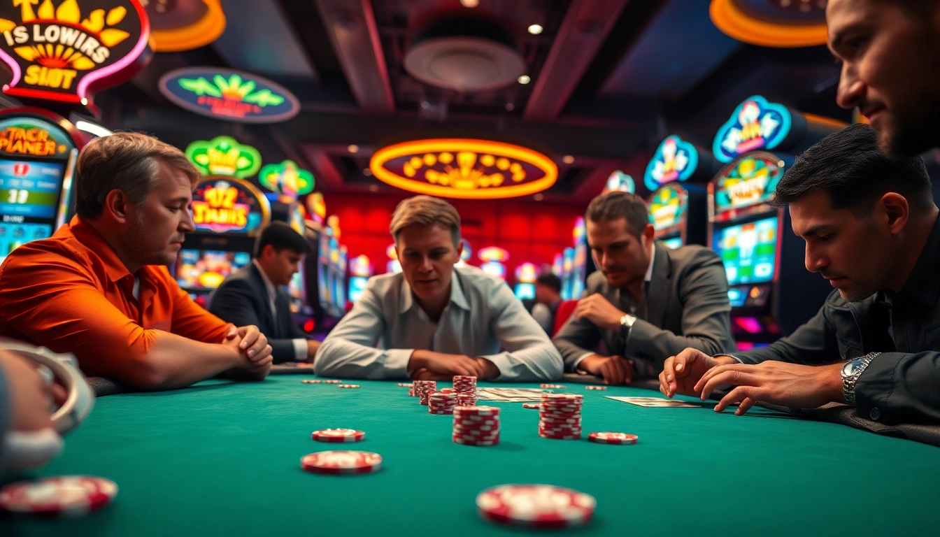 Judi poker menarik di QQWIN4D dengan pemain fokus dan slot berwarna-warni.