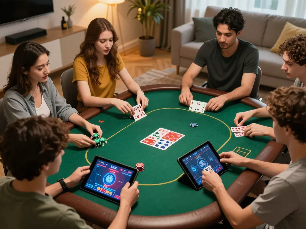Players enjoying an exciting online poker game on Go99, showcasing vibrant strategies and engagement.
